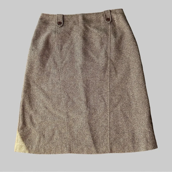 Vintage Laura Studio Wool Blend Woven Pencil Skirt Made in Canada - Picture 1 of 10